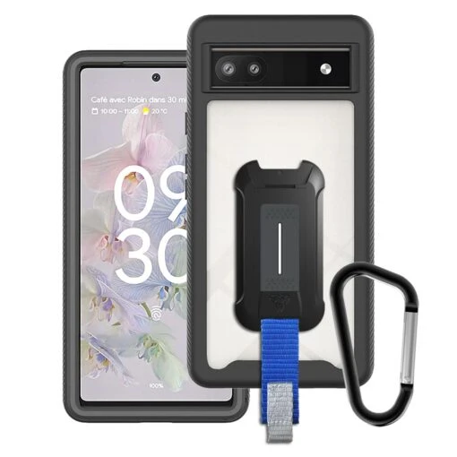 HX-GG22-PXL6A | Google Pixel 6a Case | Protection Military Grade W/ KEY Mount & Carabiner -Mobile Phone Case Store HX GG22 PXL6A armor x google pixel 6a 2 IN 1 shockproof rugged case with carabiner 1