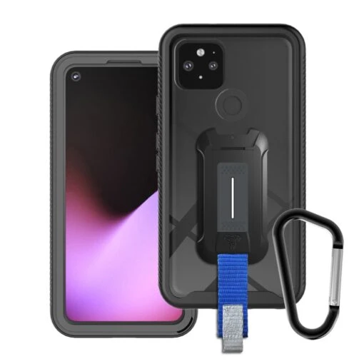 HX-GG20-PXL5 | Google Pixel 5 Case | Protection Military Grade W/ KEY Mount & Carabiner -Black -Mobile Phone Case Store hx gg20 pxl5 google pixel 5 armor x armorx 2 in 1 shockproof rugged case cases cover with carabiner 1