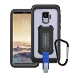 HX-S9-BK | Samsung Galaxy S9 Case | 360 Protection Military Grade W/ KEY Mount & Carabiner
