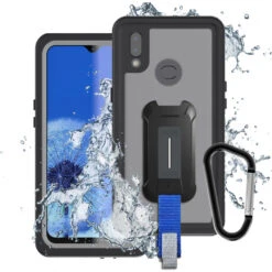 MX-SS19-A10S | Samsung Galaxy A10S Waterproof Case | IP68 Shock & Water Proof Cover W/ X-Mount & Carabiner
